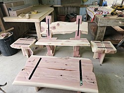 Outdoor solid wood furniture