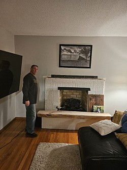 Mantle install Before
