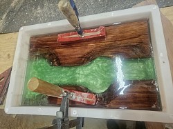 Cedar and epoxy