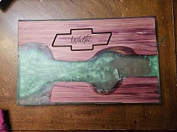 Cedar and epoxy finished